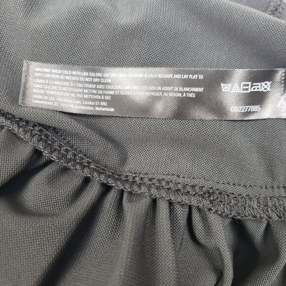 UO x Out From Under Cammy Ruffle Trim Micro Skort Womens Sz Small Tap Shoe Black - Picture 11 of 16